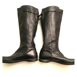 CAMPER BLACK LEATHER BOOTS